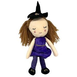 Witch Doll Plush Curious New York 21" Yarm Hair Soft Body Purple Cynthia Rowley